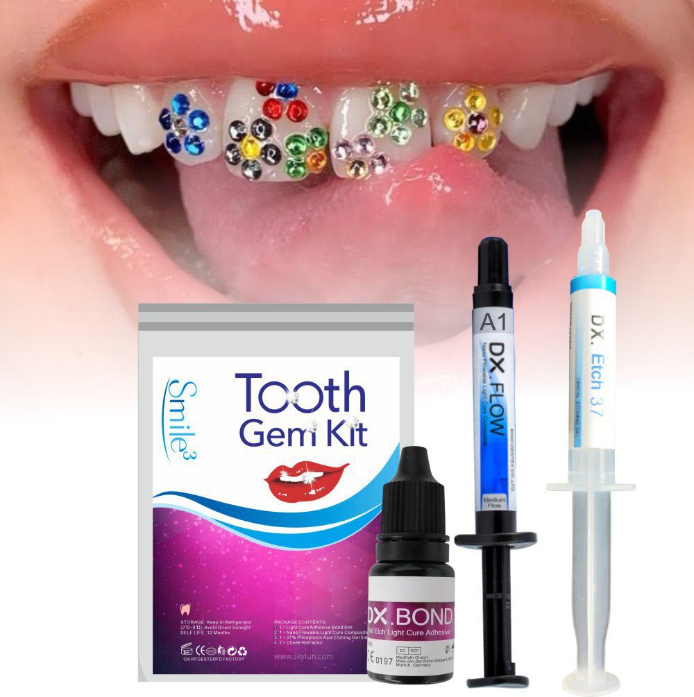 Teeth Whitening And Stain Removal - HOT Tooth Gem Kit Teeth Decorations