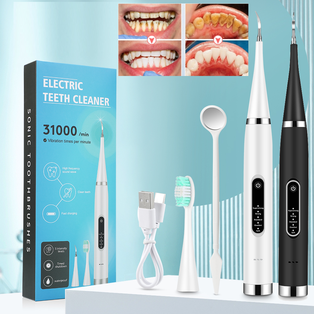 Teeth Whitening And Stain Removal - Electric Teeth Cleaner Sonic Dental Scaler