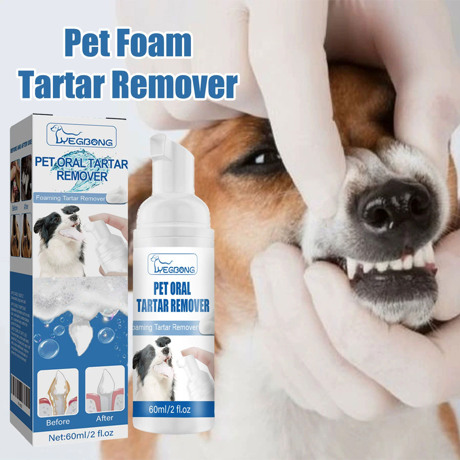 60ml Pets Oral Care Foam Gentl - Teeth Whitening And Stain Removal review and price