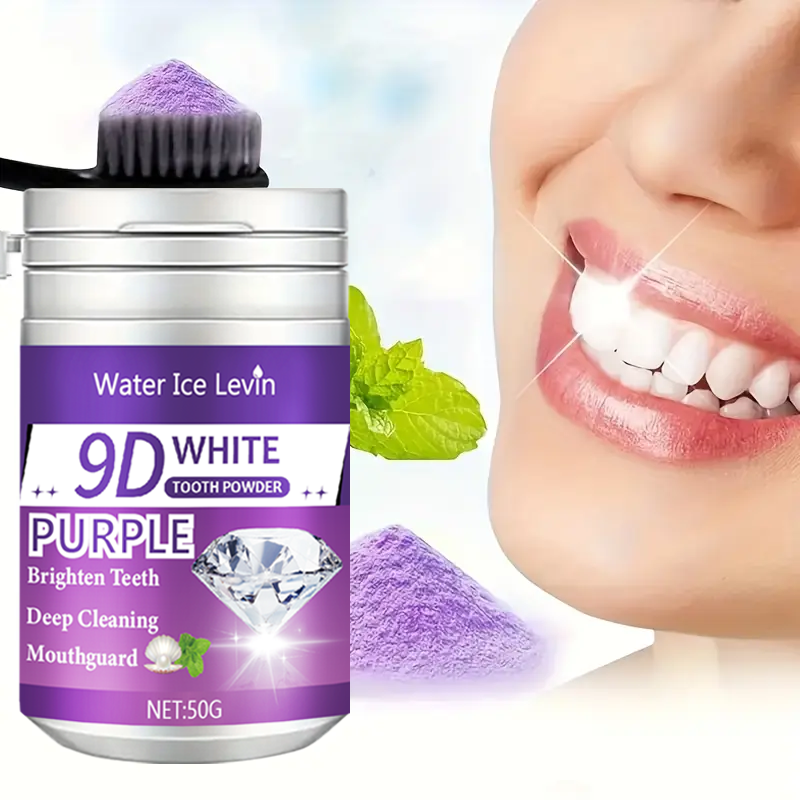 9D White Purple Toothpowder. B - Teeth Whitening Instant review and price