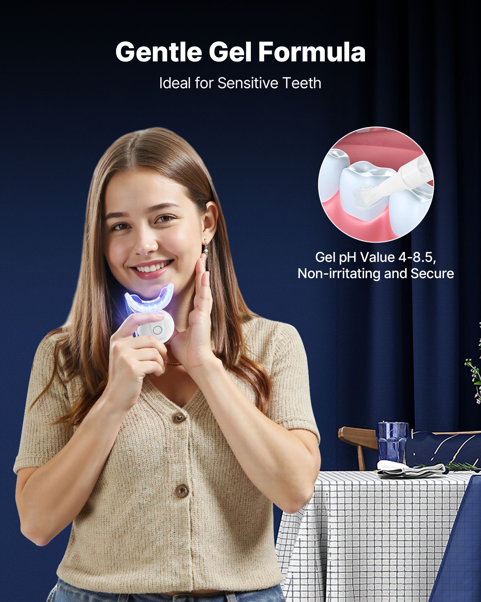 Teeth Whitening Kit With LED L - Teeth Whitening Gel Syringes review and price