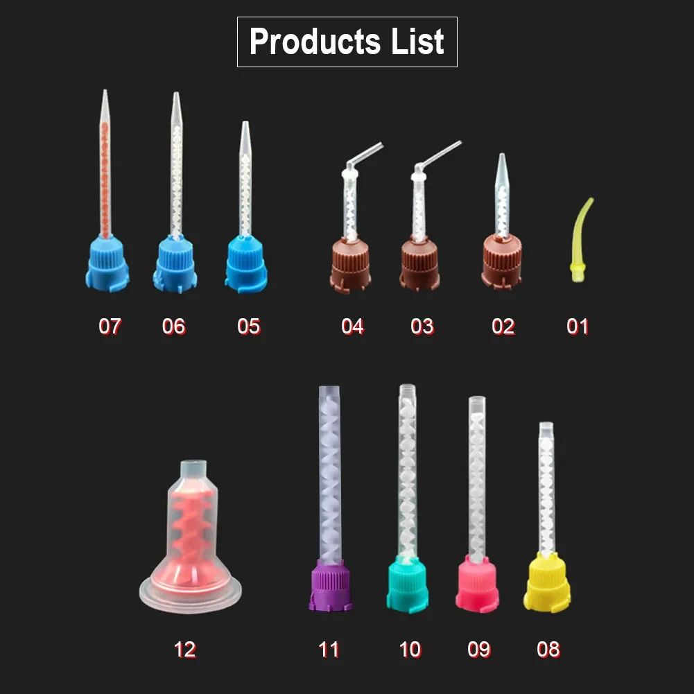 100Pcs/pack Dental Mixing Nozz - Teeth Whitening Gel Syringes review and price