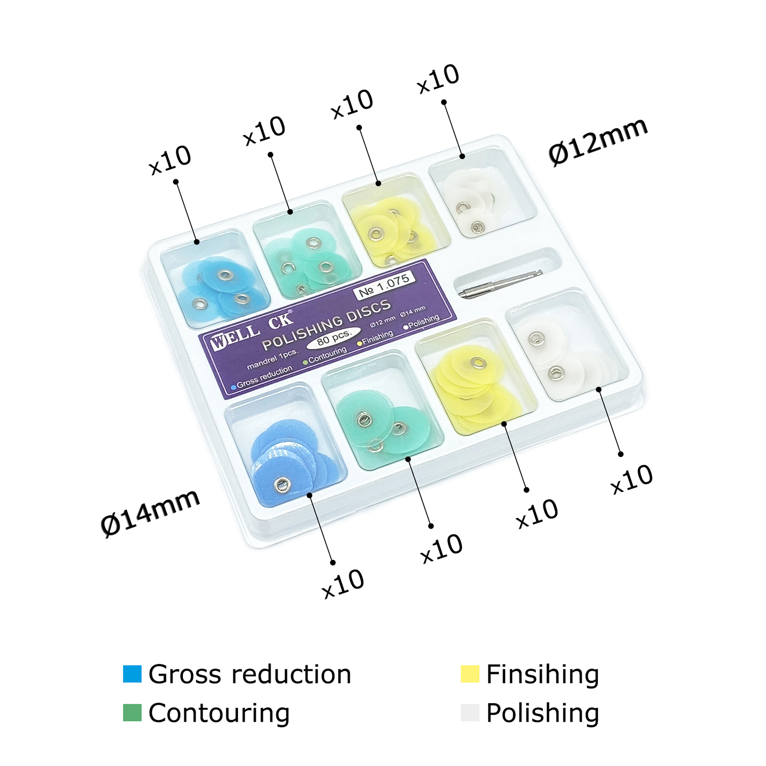 WELL CK 40/80Pcs Dental Polish - Teeth Whitening Professional review and price