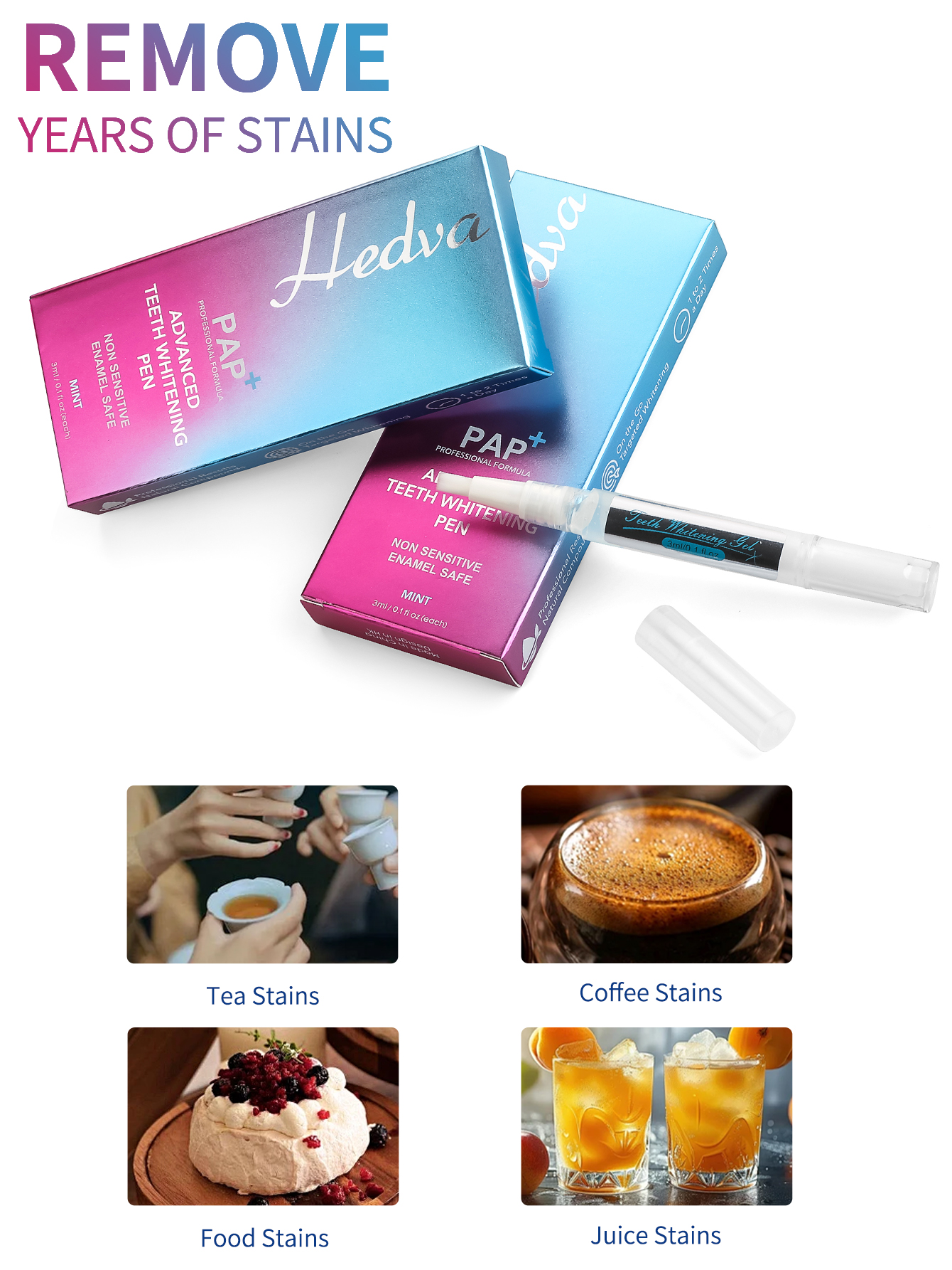 Hedva PAP+ Teeth Whitening Pen - Teeth Whitening Instant review and price