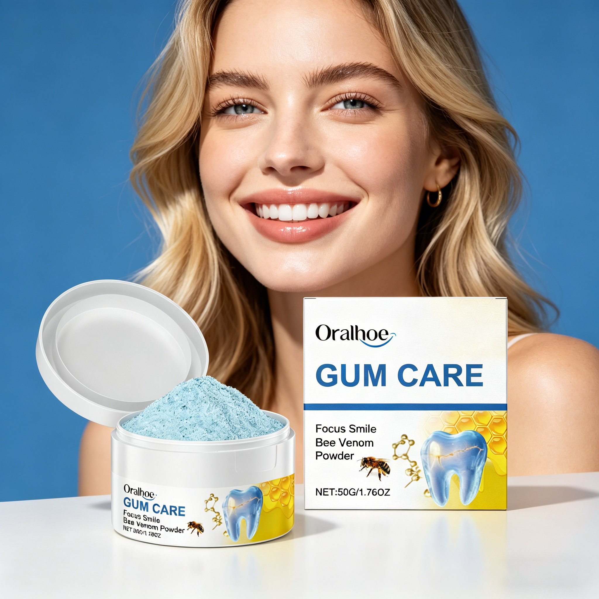 ORALHOE 50g Bee Venom Powder R - Teeth Whitening Instant review and price