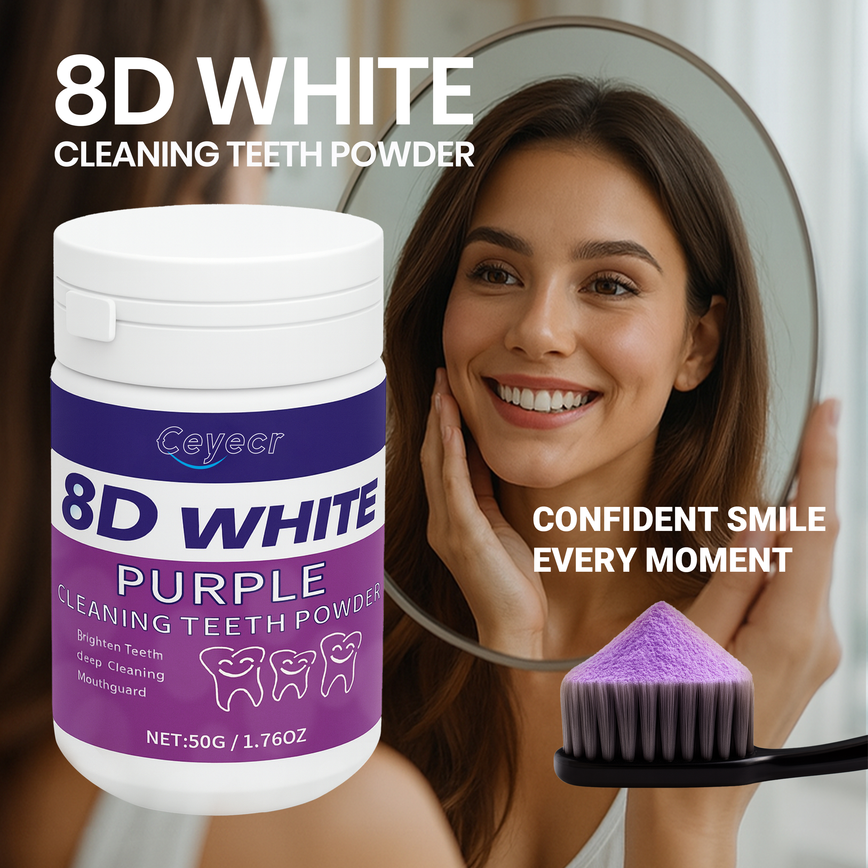 8D white Teeth Whitening Powde - Teeth Whitening Instant review and price