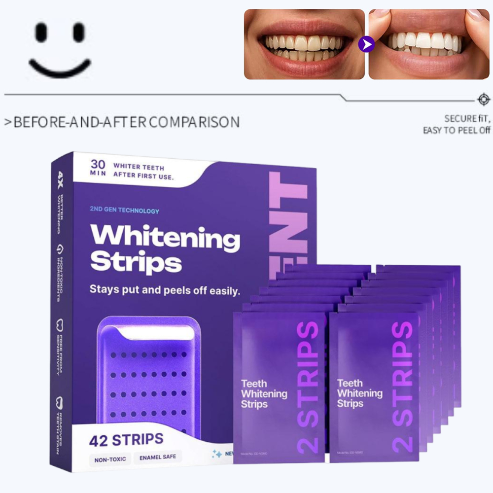 42 Strips Purple Teeth Whiteni - Teeth Whitening After Care review and price