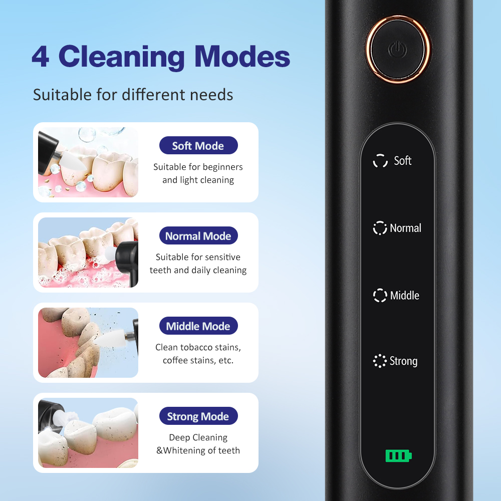 Electric Tooth Polisher 4 Mode - Teeth Whitening And Stain Removal review and price